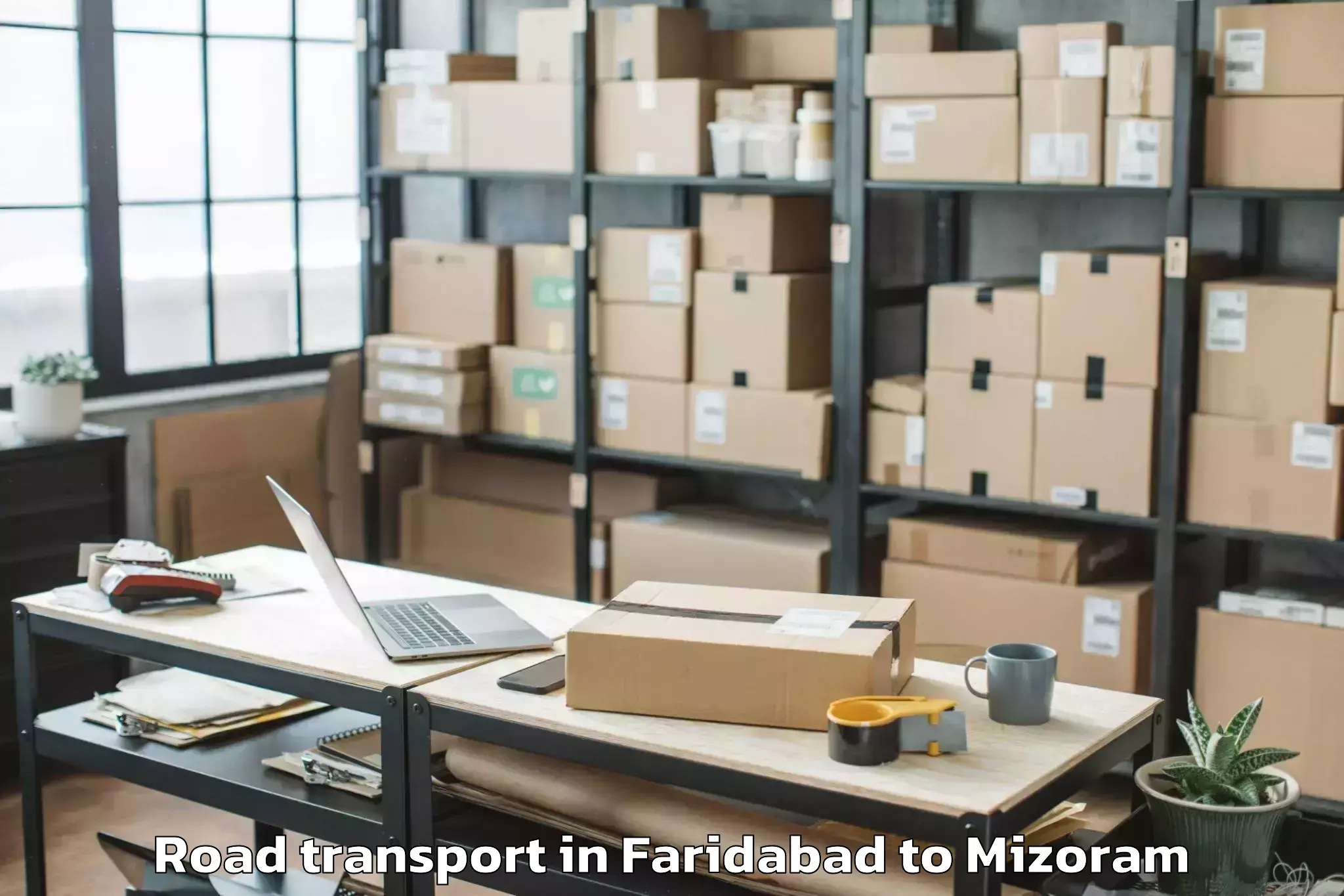 Discover Faridabad to Nit Aizawl Road Transport